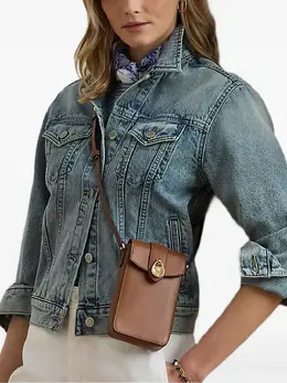 Lauren Ralph Lauren: Коричневая сумка через плечо 