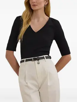 Lauren Ralph Lauren: Топ с v-образным вырезом 