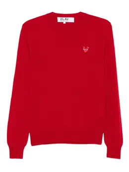 Comme Des Garçons Play: Свитер  Heart с v-образным вырезом