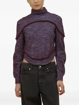 Eckhaus Latta: Фиолетовый свитер 