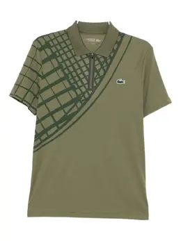 Lacoste: Зелёное поло 