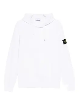 Stone Island: Белая толстовка 