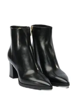 Santoni: Чёрные ботинки 
