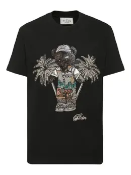 Philipp Plein: Чёрная футболка  Teddy Bear