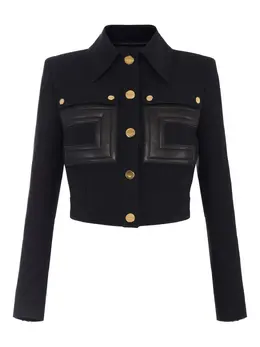 Elisabetta Franchi: Чёрная куртка 