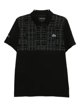 Lacoste: Чёрное поло  Djokovic