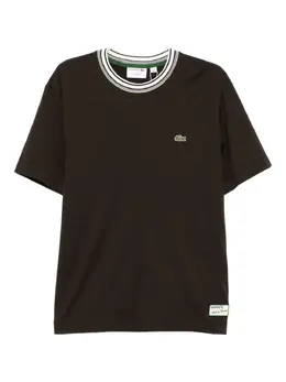 Lacoste: Коричневая футболка 