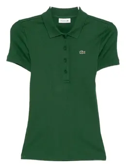 Lacoste: Зелёное поло 