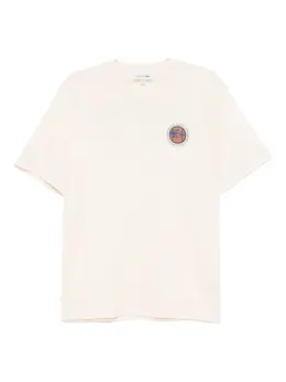 Lacoste: Бежевая футболка 