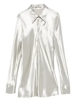 Alberta Ferretti: Атласная рубашка 