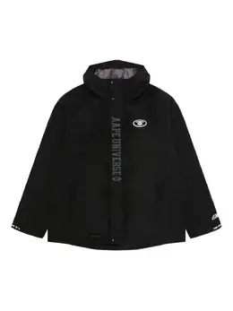 AAPE BY *A BATHING APE®: Чёрная куртка 