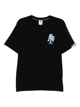 AAPE BY *A BATHING APE®: Чёрная футболка 