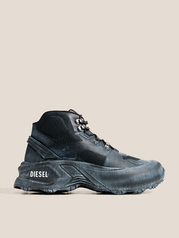 Diesel: Чёрные кроссовки 