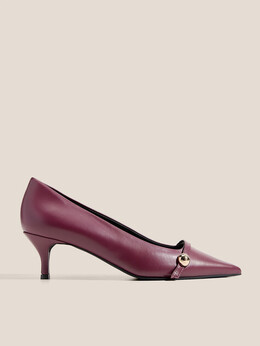 Furla: Бордовые туфли 