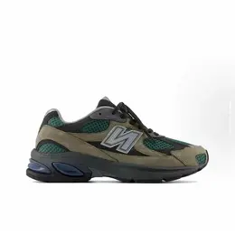 New Balance: Кроссовки цвета хаки 