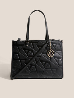 Armani Exchange: Чёрная сумка 