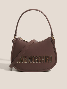 Love Moschino: Тёмная спортивная сумка 