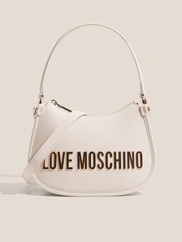 Love Moschino: Белая спортивная сумка 