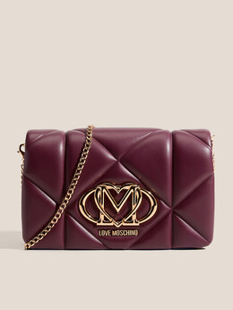 Love Moschino: Бордовая сумка 