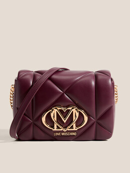 Love Moschino: Бордовая сумка 