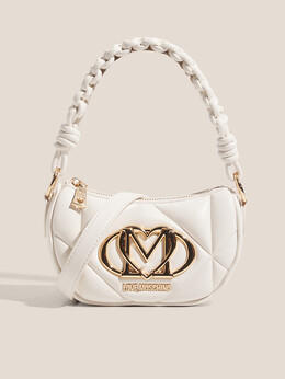 Love Moschino: Белая спортивная сумка 