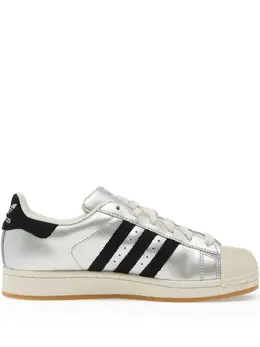 adidas: Чёрные кроссовки  Superstar