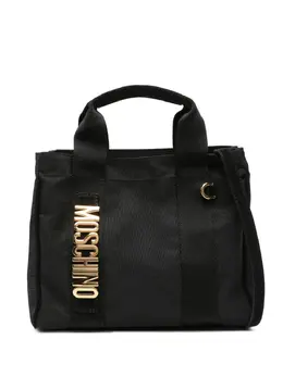 Moschino: Чёрная сумка-шоппер 