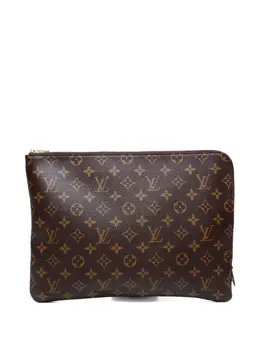 Louis Vuitton Pre-Owned: Коричневый клатч 