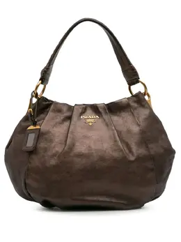 Prada Pre-Owned: Коричневая сумка 