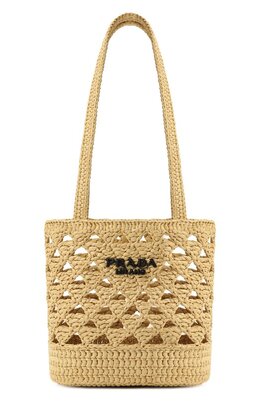 Prada: Бежевая сумка 