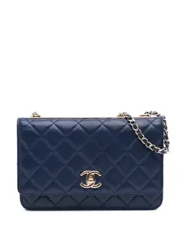 CHANEL Pre-Owned: Голубой кошелёк 