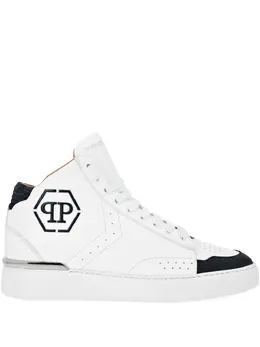 Philipp Plein: Белые кроссовки 