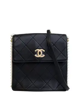 CHANEL Pre-Owned: Чёрная сумка 