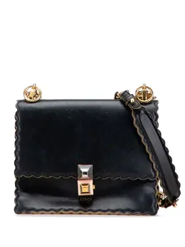 Fendi Pre-Owned: Чёрная сумка через плечо 