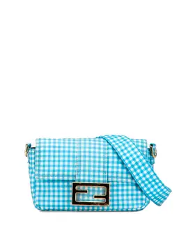 Fendi Pre-Owned: Голубая сумка 