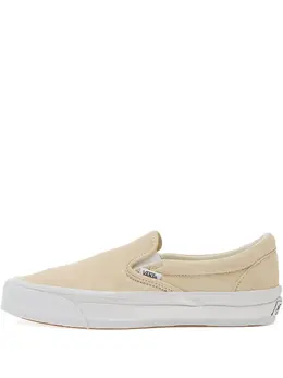 Vans: Бежевые мокасины  Classic Slip On