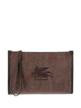 ETRO: Коричневый клатч 