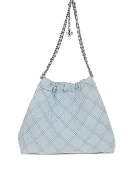Tory Burch: Светлая сумка  Fleming