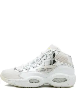 Reebok: Белые кроссовки  Question Mid