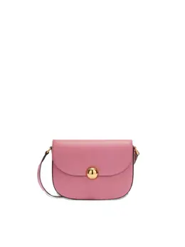 Furla: Розовая сумка через плечо 