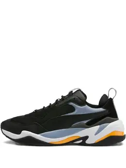 PUMA: Чёрные кроссовки  Thunder