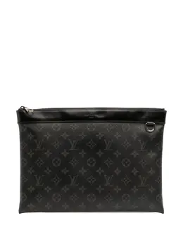 Louis Vuitton Pre-Owned: Чёрный клатч 