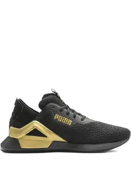 PUMA: Чёрные кроссовки 