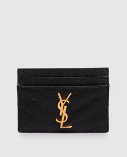 Saint Laurent: Чёрный картхолдер 