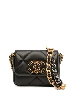 CHANEL Pre-Owned: Чёрный кошелёк 