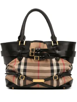 Burberry Pre-Owned: Коричневая сумка-шоппер 