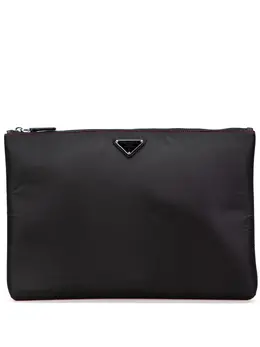 Prada Pre-Owned: Чёрный клатч 