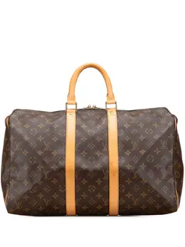 Louis Vuitton Pre-Owned: Коричневая дорожная сумка 