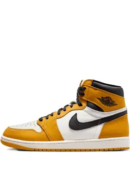 Nike: Жёлтые кроссовки  Air Jordan