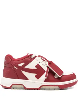 Off-White: Красные кроссовки  Out of Office